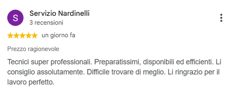 Recensione Google cliente New Energy 2